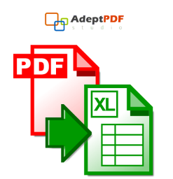 Adept PDF to Excel Converter 3.80 - Full Version